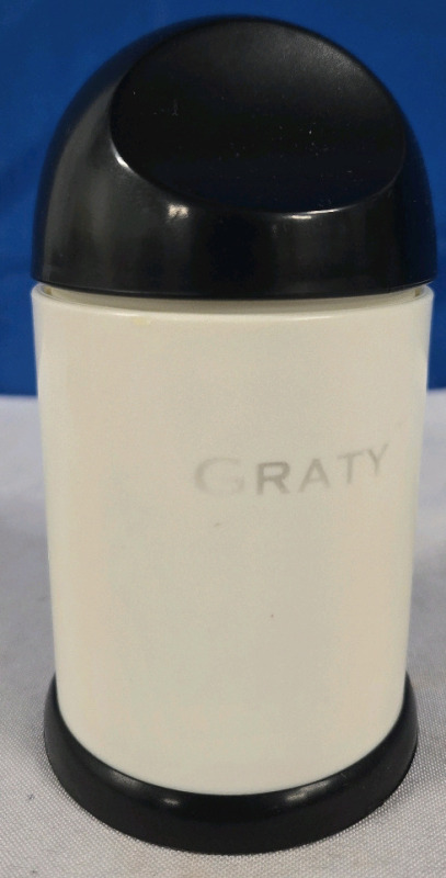 Graty | Hand Held Gourmet Cheese Grater With 2 Interchangeable Plates | 6" Tall