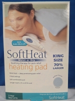 SoftHeat | Moist Or Dry | Heading Pad For Therapy & Pain Relief | 3 Temperature Settings | Size: King Size 12" x 24" Model# HP218N-CAN * Tested & Working *