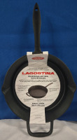 New | Lagostina 10" Cast Iron Pre-seasoned Frying Pan | Oven & Broiler Safe