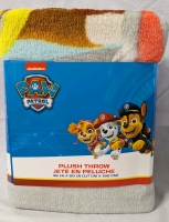 New Paw Patrol Plush Throw Blanket. 46" by 60"