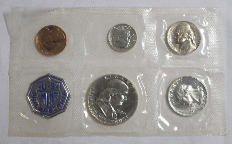 1959 United States Silver Coin Set . Sealed , Uncirculated