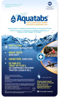 50 Pack New | Aquatabs 49mg Water Purification Tablets | Easy-To-Use Water Treatment for Hiking, Backpacking, Camping, and Travel | Exp 02-2029