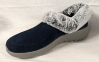 Women's Size 10 Skechers On-The-Go Joy Cozy Life Suede & Faux Fur Slip-Ons