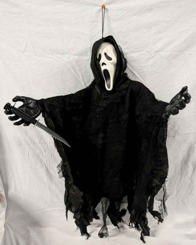 New Ghost Face Hanging Figure. Hangs