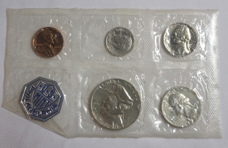 1959 United States Silver Coin Set . Sealed , Uncirculated