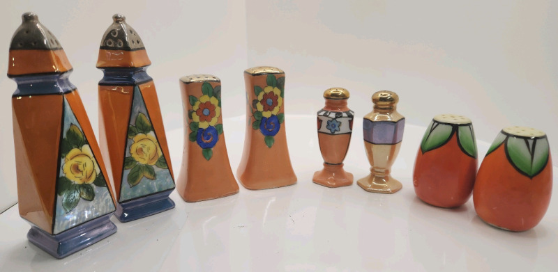 4 vintage Japanese salt and pepper sets