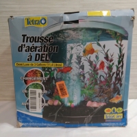 Tetra Bubbling LED Kit 3 Gallon Half Moon Fish Tank Untested