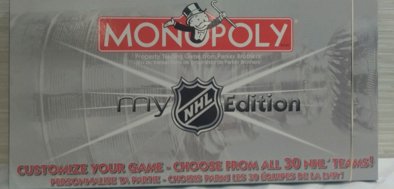 Monopoly My NHL Edition Cannot Confirm if all pieces