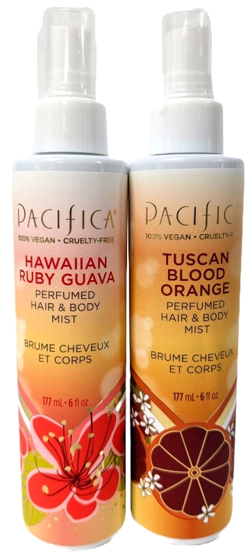 New Pacifica Hawaiian Ruby Guava & Tuscan Blood Orange Perfumed Hair & Body Mists | 177ml ea