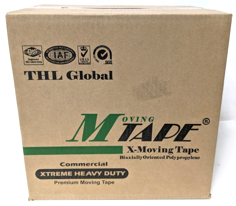 36 rolls New BEIGE THL Global Extreme Heavy Duty Commercial Moving Tape | Colour: Beige | 50 Yards per Roll