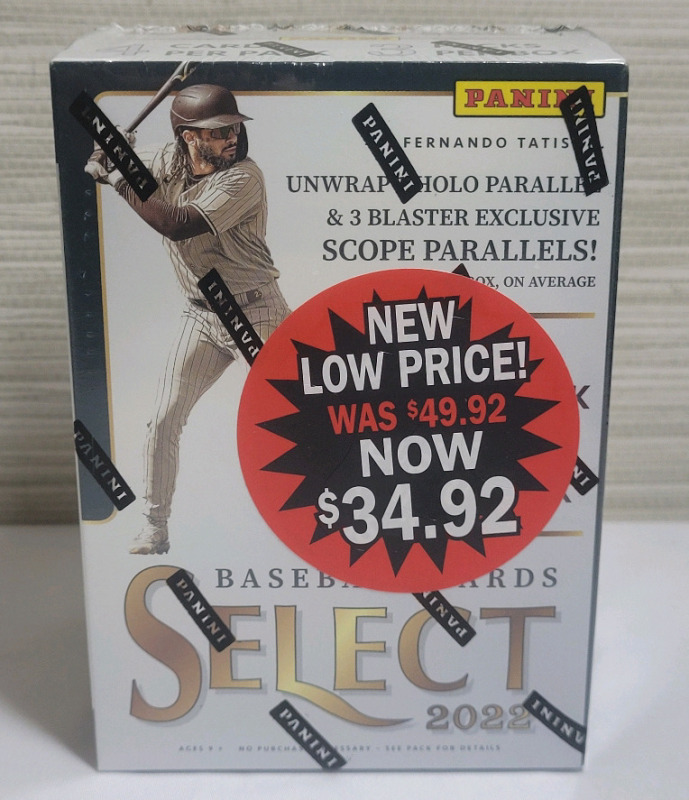 2022 Panini Select MLB Baseball Trading Card Box , Sealed . Three (3) Packs , Four (4) Cards per Pack