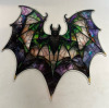 Vibrant Acrylic Bat Suncatcher Stunning Stained Glass-Style Hanging Ornament 8" x 7.3" - 2