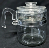 Vintage Clear Glass PYREX 1759 9-Cup Stove Top Coffee Percolator | Made in USA / Canada | Complete!