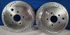 2 New | Drilled/Slotted Rear Brake Rotors Driver & Passenger Side | Rotor Diameter 11.5" Wide / Hole Diameter 2" - 2