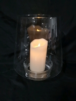Large Glass Candle Holder/Center Piece
