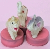 3 Tiny Vintage Celluloid Zoo Animal Measuring Tapes | Made in Japan | Up to 2" Tall - 5