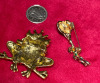 Timeless Rhinestone Enamel Frog Brooch Frog Brooch with Balloons - 4