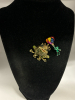 Timeless Rhinestone Enamel Frog Brooch Frog Brooch with Balloons - 5