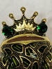 Timeless Rhinestone Enamel Frog Brooch Frog Brooch with Balloons - 6