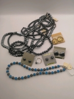 Canadian Jewellery - Hematite Earrings, Necklaces + Ring