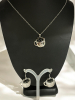 Adorable Peeking Black Cat in Cup Necklace Earring Set - 4