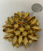 Stunning AB Navette Chaton Rhinestone Snowflake Brooch - 2