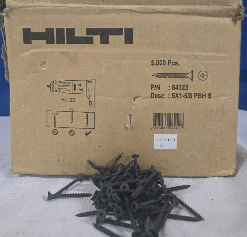 5000 Pcs New | 1 ⅝" Long Screws / 6x1⅝" PBH Screws