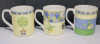 Royal Doulton CARMINA Coffee / Tea Mugs , Set of 3 . No chips or cracks - 2