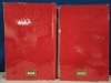 2 New | Red Hardcover Photo Albums | 6 Pictures Per Page Up To 300 Photos Per Book | Fits 4" x 6" Pictures | Each Book Measures 14" Tall - 2