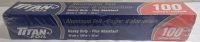 New Sealed: Titan Foil, Aluminum Foil. 100m x 45cm
