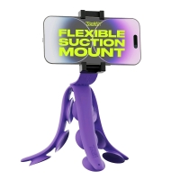 New: Tenikle PRO Bendable Suction Cup Tripod Mount . 8.2" Fully Extended