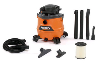 New - RIDGID NXT 60L (16 Gal.) 6.5 Peak HP Wet/Dry Shop Vacuum with Detachable Leaf Blower & Accessories , Model #HD1600 . Retail $250 . Stock photos used