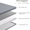 New Unipon 3" Extra Firm Memory Foam Mattress Topper with Removable Bamboo Cover - 2