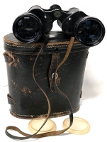 Vintage Skybolt 7X50 Binocular Hard Coated Lenses Binoculars w Lens Caps & Case w Compass | Case 8.5" x 3.75" x 7.5" Tall