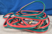 Presumed Twin Welding Hoses | 25+ Feet Long w &frac34;" Fittings