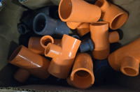 30+ Pcs Assorted Plumbing Lot | Includes PVC Elbow Joints, T Connectors, 2" - 2&frac14;" Connectors & More !