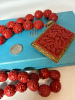 Vintage Chunky Cinnabar Necklace + Brooch Knotted Beautiful - 6