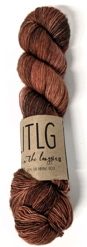 New LITLG Artisanal Hand-Dyed Merino Wool Singles "TERRACOTTA" | 366M (400YDS) 100G | Retails for Over $40!