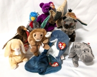 10 Vintage TY BEANIE BABIES with Tags.