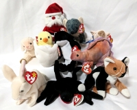 10 Vintage TY BEANIE BABIES with Tags.