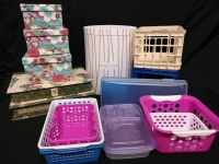 Home Decor Storage Boxes & Plastic Baskets