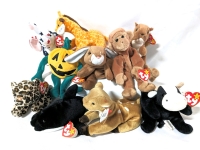 10 Vintage TY BEANIE BABIES with Tags.