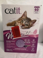 New 5.6Kg Catit Pea Husk Clumping Cat Litter Lavender Scented - Dust Free