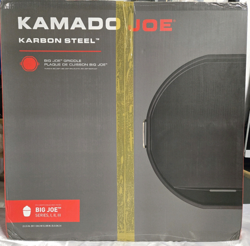 New | Karbon Steel Cast Iron Big Joe Griddle | Measures 23.5" x 2" * Retails For 299.99 *