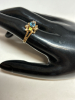 10K Yellow Gold Ring with Stones Size 8 - 2