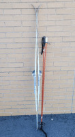 Rossignol Max Pre-Teen / Teen Cross-country Skis & Ski Poles . Skis measure 65" long & Poles measure 51" long