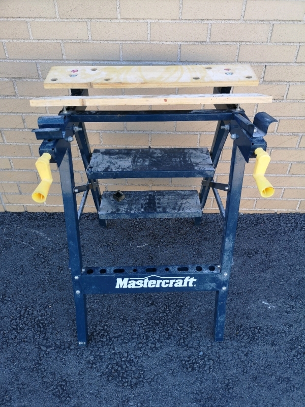 Mastercraft Tool Bench Foldable - 24" L & W and 30.75"H