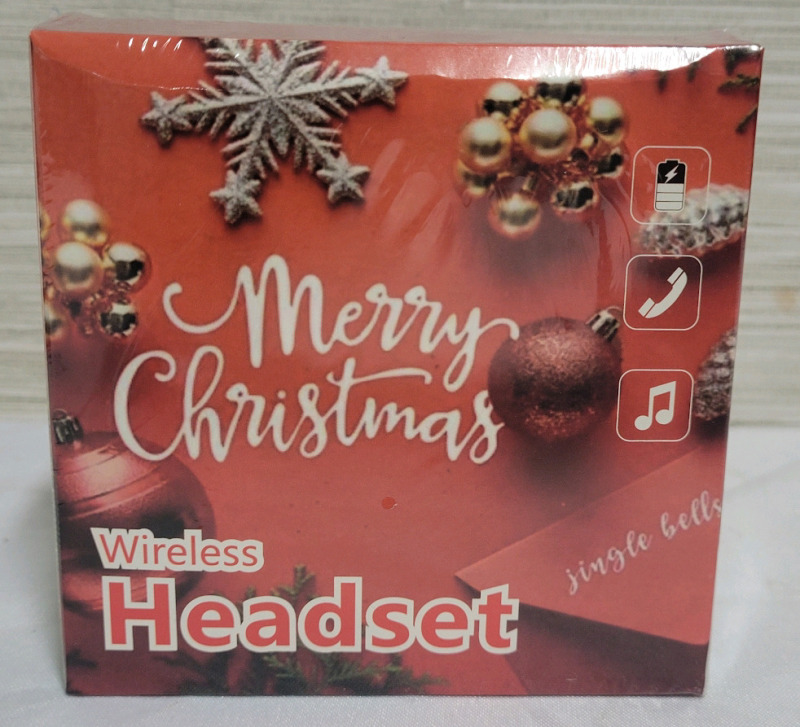 New , Sealed - Merry Christmas Bluetooth Wireless Earbuds with MapMyFitness Program