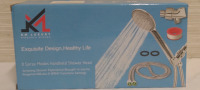 New KM Luxury Kingunza Mikabu Exquisite Design Healthy Life 8 Spray Modes Handheld Shower Head