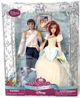 New Disney Store "Once Upon a Wedding" The Little Mermaid : Ariel & Prince Eric 12" Dolls